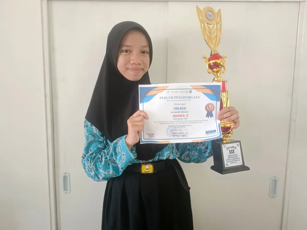 Raih Juara 3 Lomba Menyanyi di FLS2N